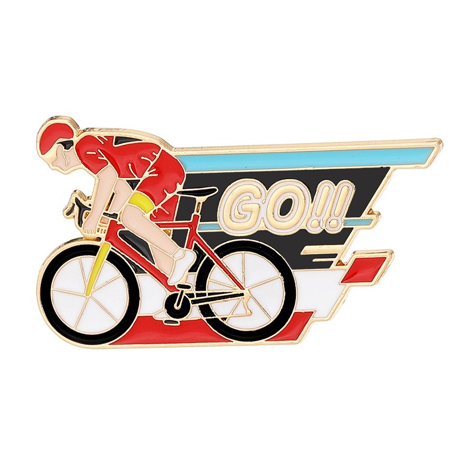 Mountain Biking Competition - Broche de cycliste de compétition pour