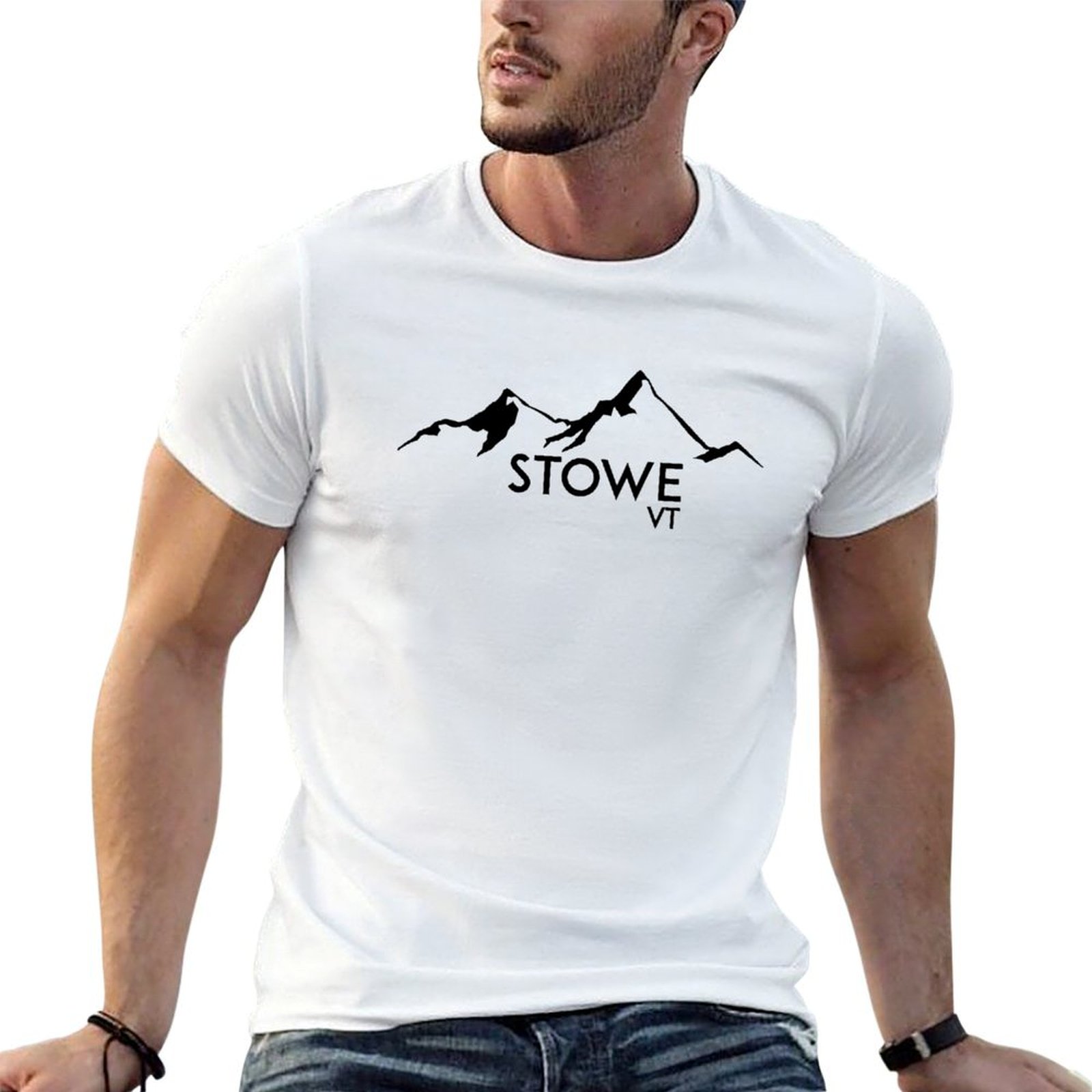 Mountain Biking Vermont - STOWE VERMONT T-shirt de travail basique