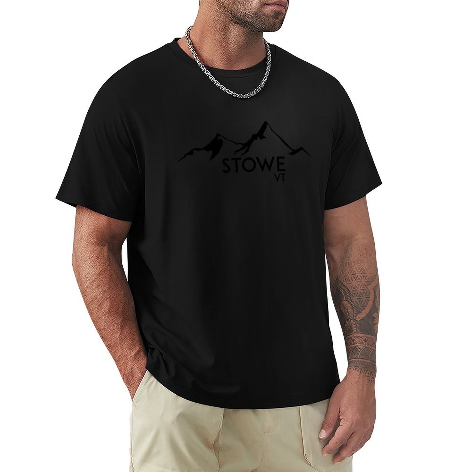 Mountain Biking Vermont - STOWE VERMONT T-shirt uni à coupe