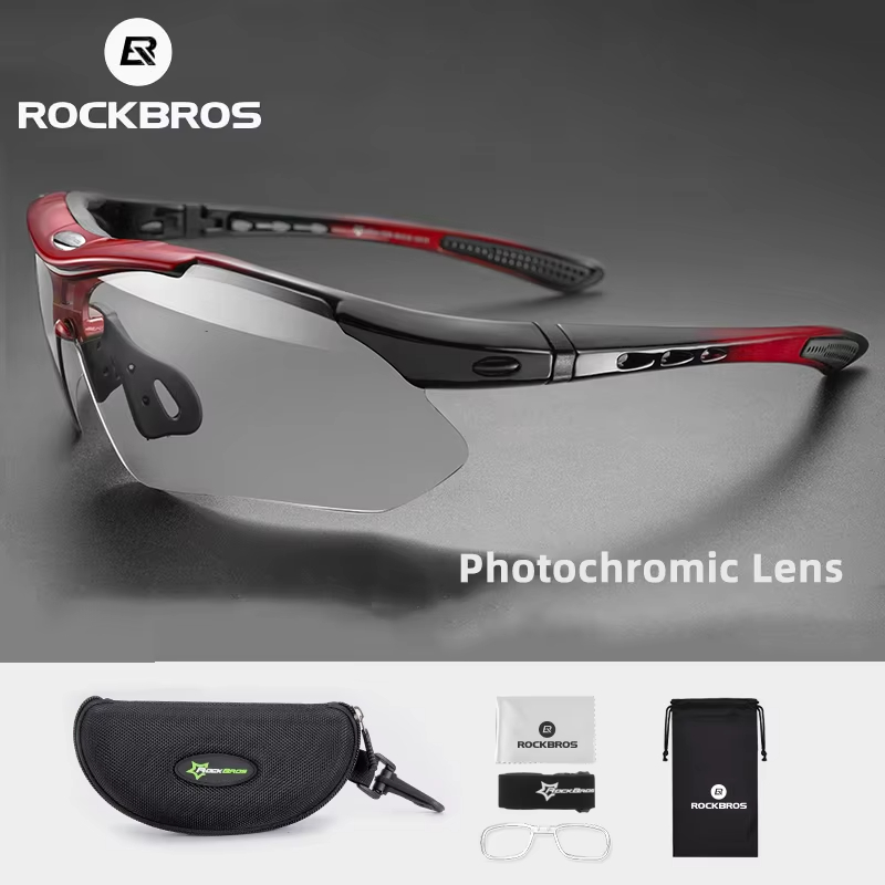 Mountain Biking Glasses - Lunettes de cyclisme photochromiques ROCKBROS UV400,