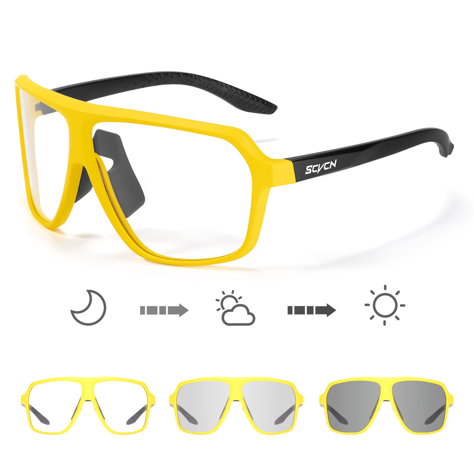 Mountain Biking Glasses - Lunettes de cyclisme SCVCN, lunettes de