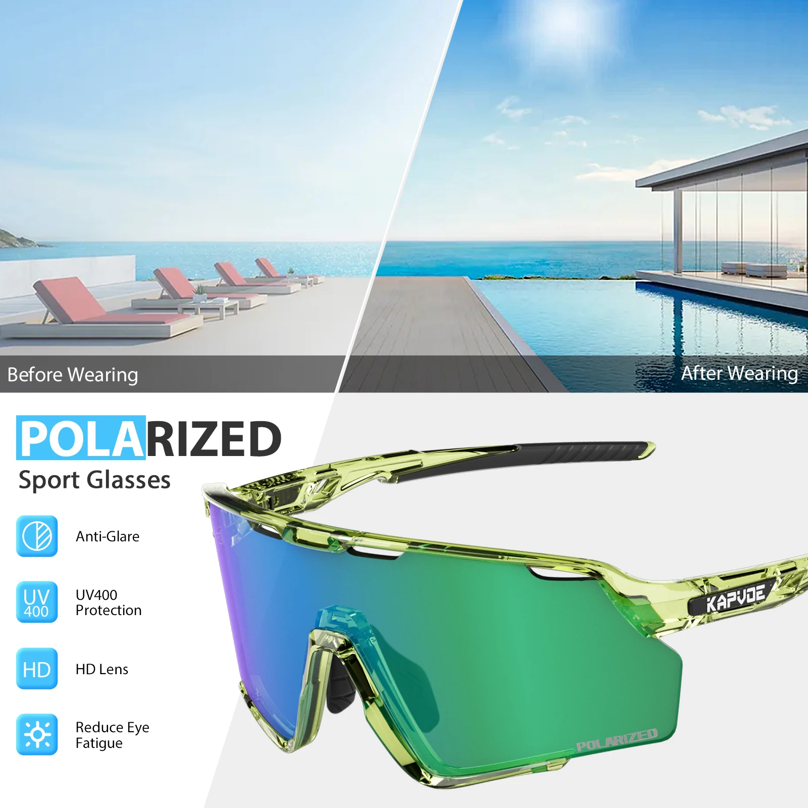 Kapvoe nouvelles lunettes de v - Mountain Biking Glasses avis et prix