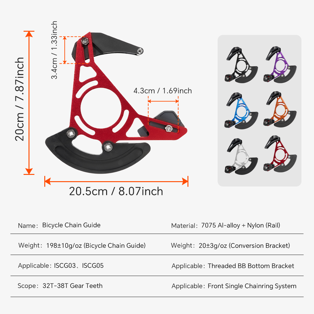 TOSEEK Guides de chaîne VTT Gu - Chain Guide Iscg avis et prix