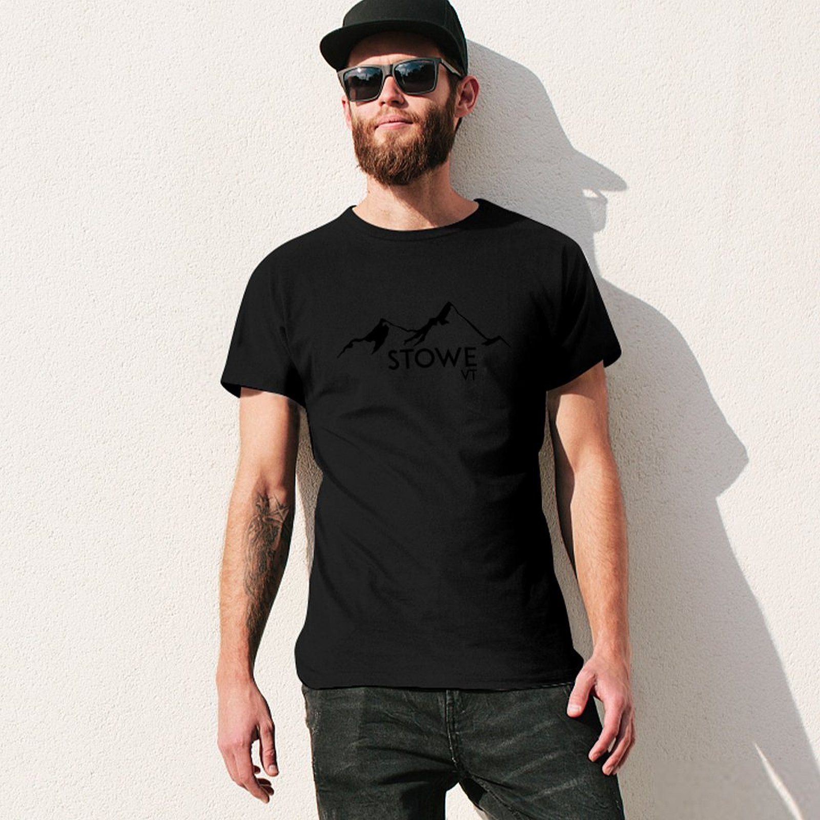 STOWE VERMONT T-shirt uni à co - Mountain Biking Vermont avis et prix