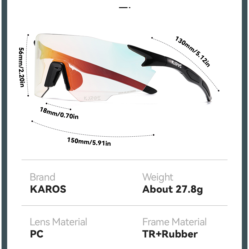 KAROS lunettes de cyclisme pho - Mountain Biking Glasses avis et prix